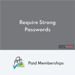 Paid Memberships Pro Require Strong Passwords