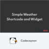Simple Weather WordPress Shortcode and Widget