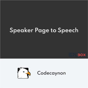 Speaker Page to Speech Plugin for WordPress