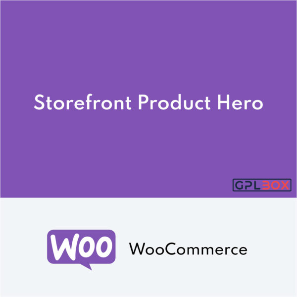 Storefront Product Hero